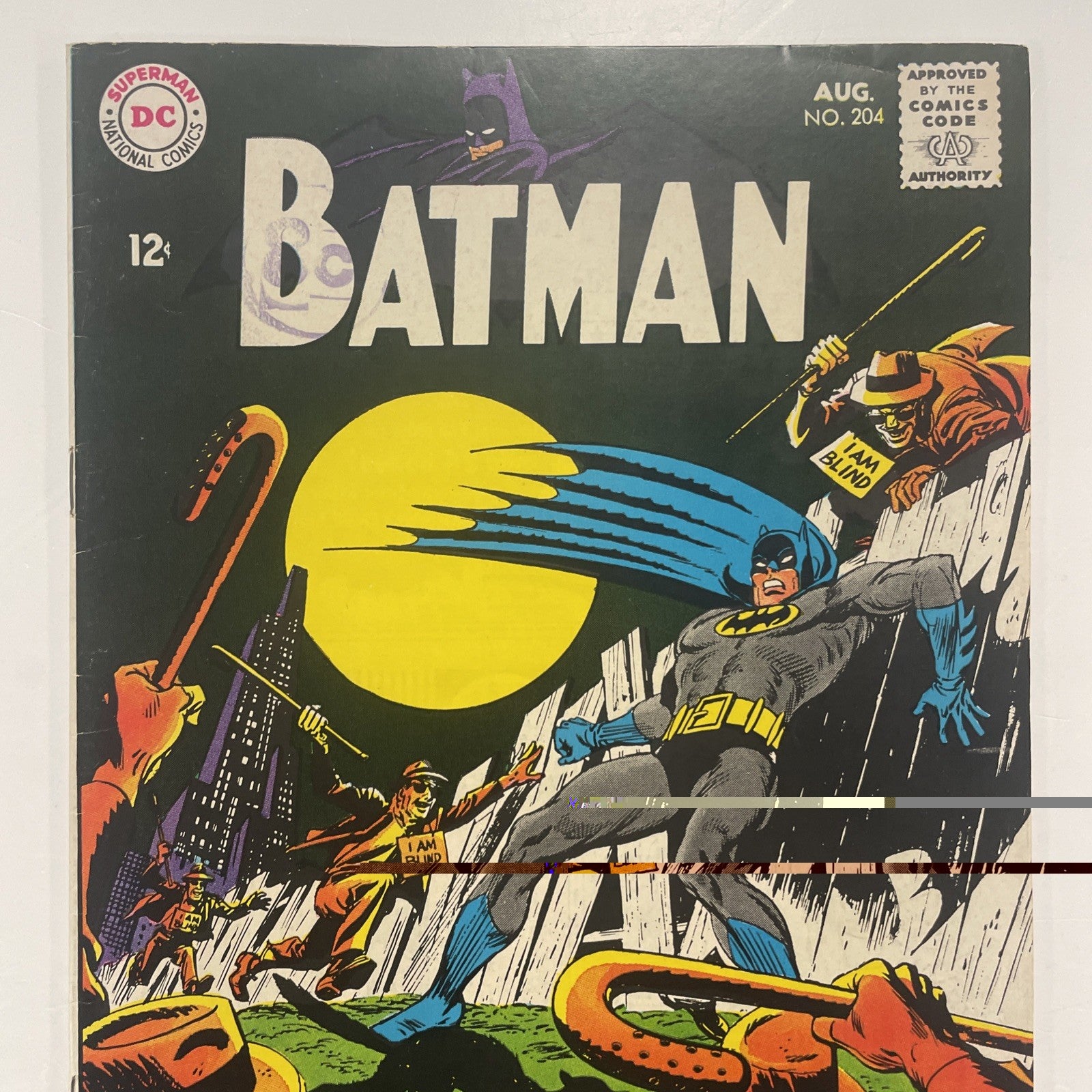 Batman #204 1968 VF- Pence Stamp1
