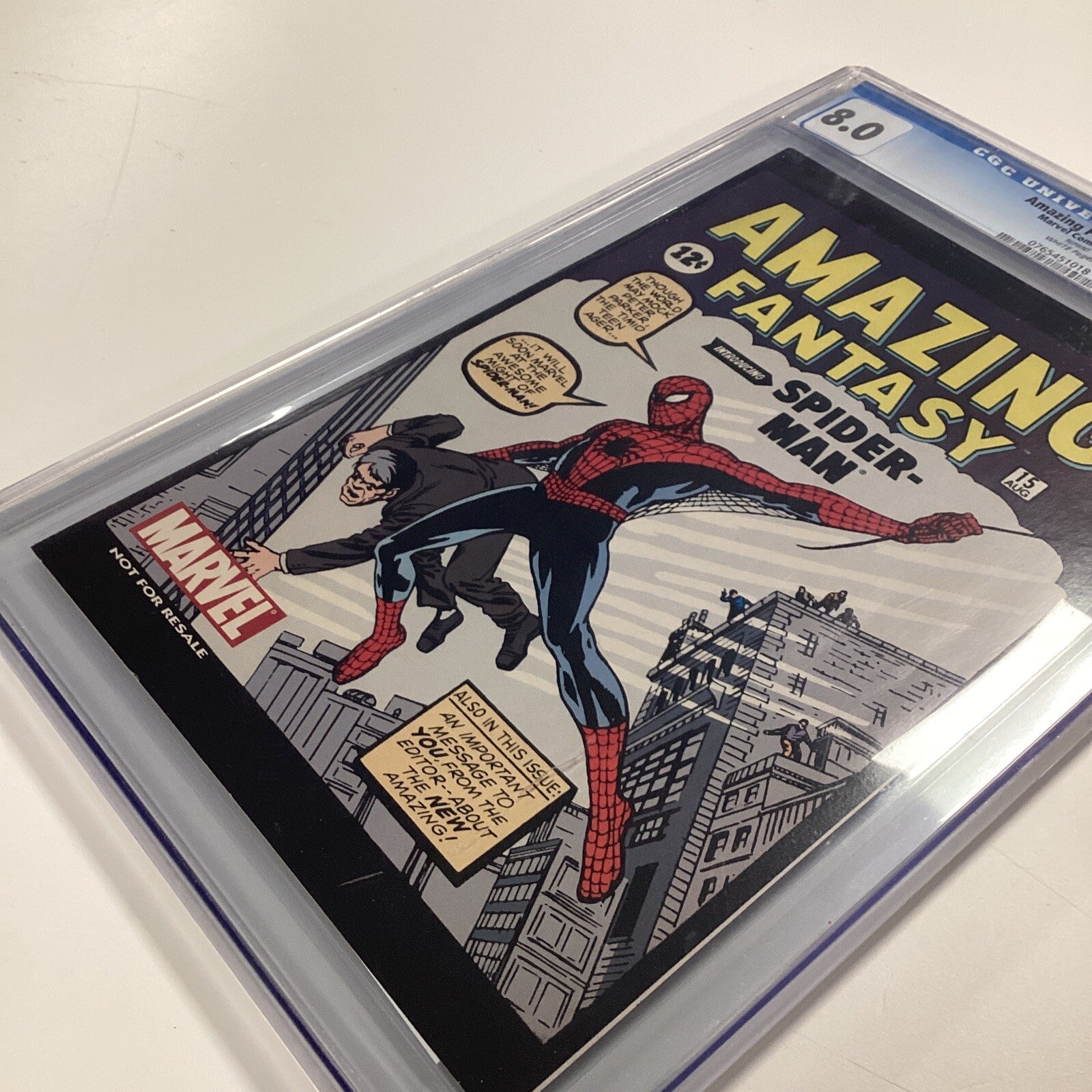 Amazing Fantasy #15 CGC 8.0 2002 Spider-man DVD Box Set Reprint Limited Edition5