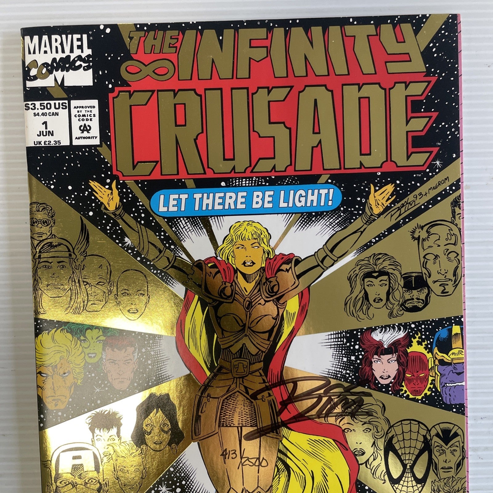 The Infinity Crusade #1 1993 Signed Ron Lim DF CoA1