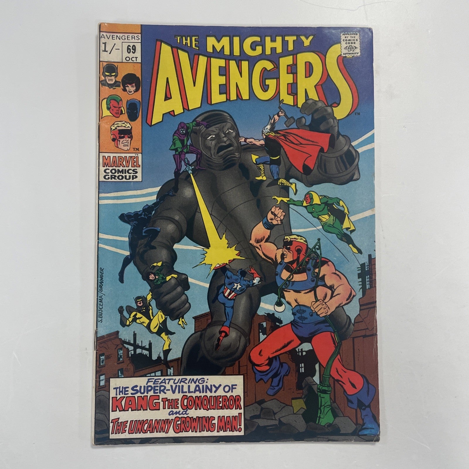 Avengers #69 1969 VG 1st Grandmaster Pence Copy0
