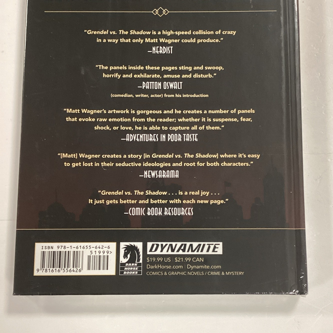 Grendel Vs. The Shadow 2015 Hardcover HC 1st Print Matt Wagner NEW/SEALED5