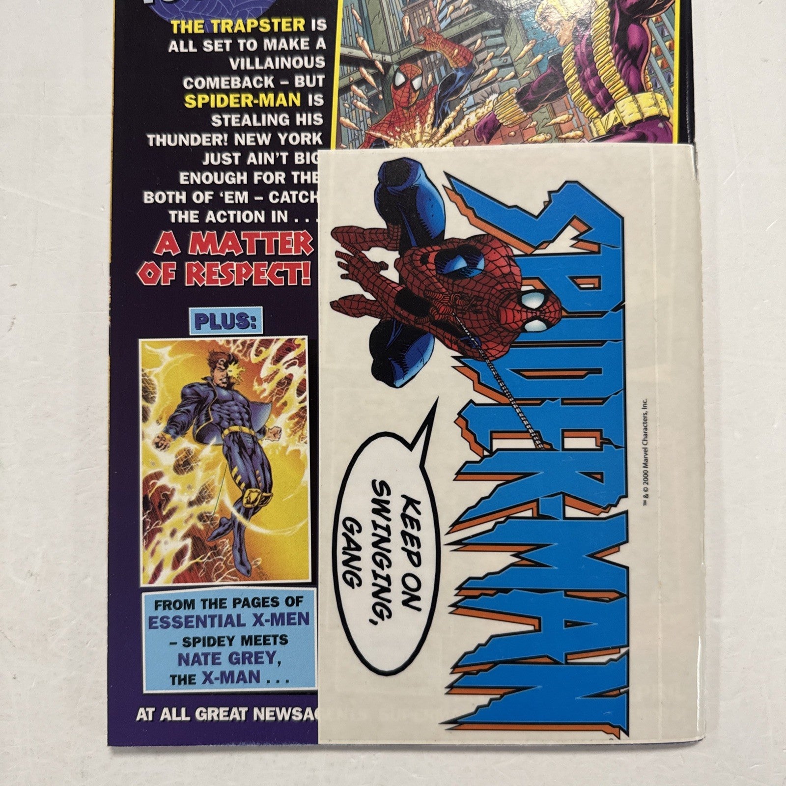 Astonishing Spider-Man #59 2000 VF+ UK Marvel Panini Inc. Free Gift Stickers5