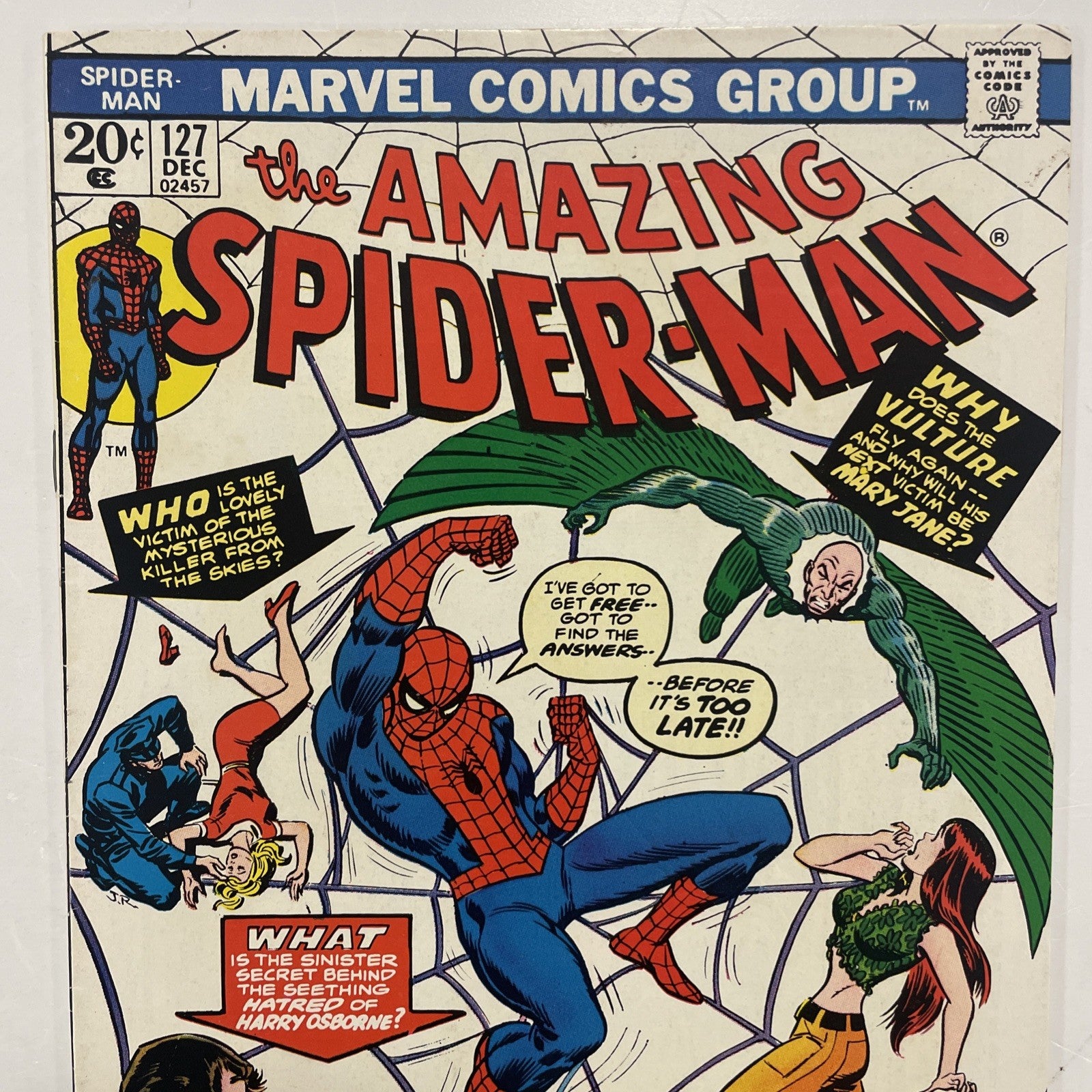 Amazing Spider-Man #127 1973 FN+ 1st App of Clifton Shallot *See Description1