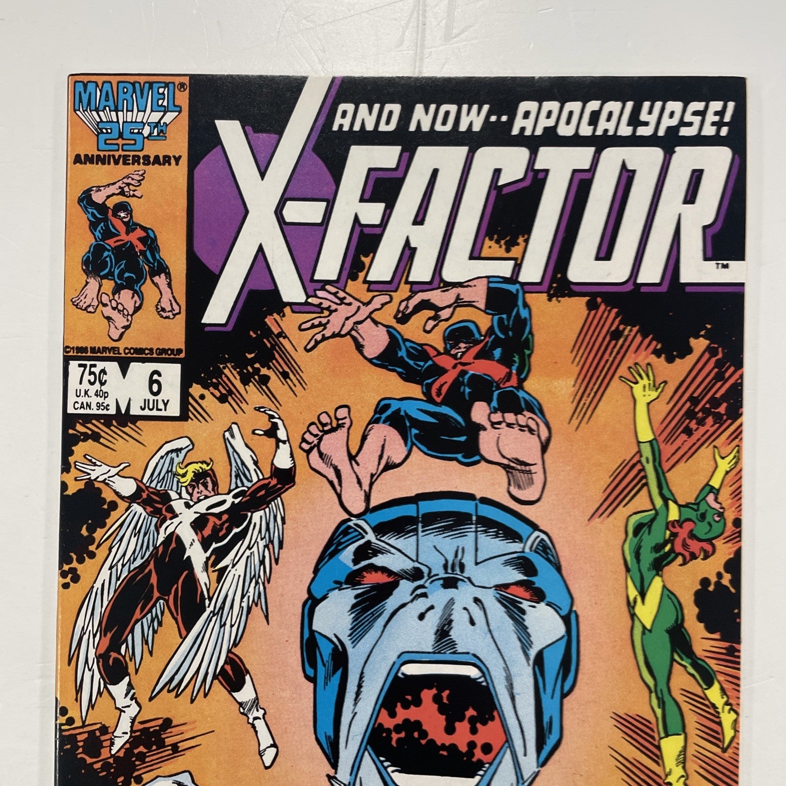X-factor #6 1986 FN/VF 1st Full Appearance of Apocalypse (6)1