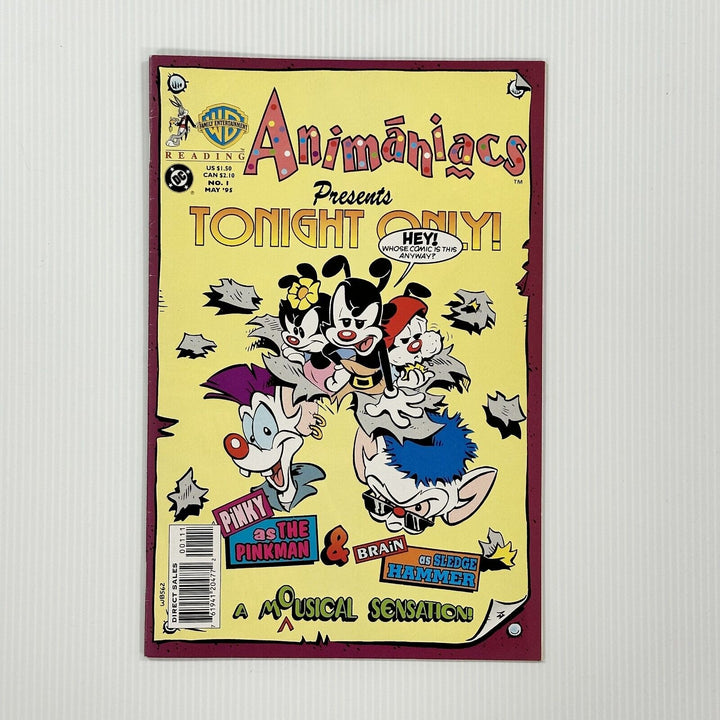 Animaniacs Presents Tonight Only! #1 1995 FN/VF 1st App Pinky & The Brain DC WB