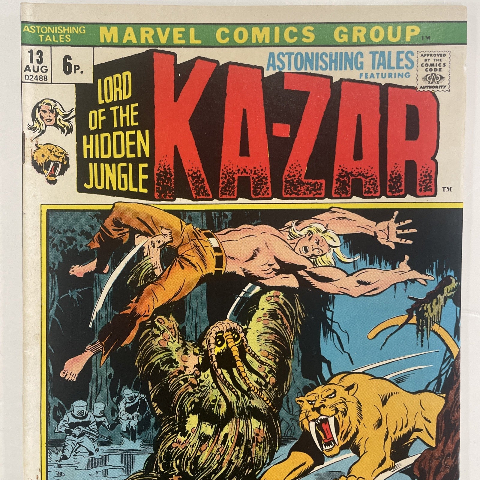 Astonishing Tales #13 1972 FN 1st Man-Thing Cover **See Description**1