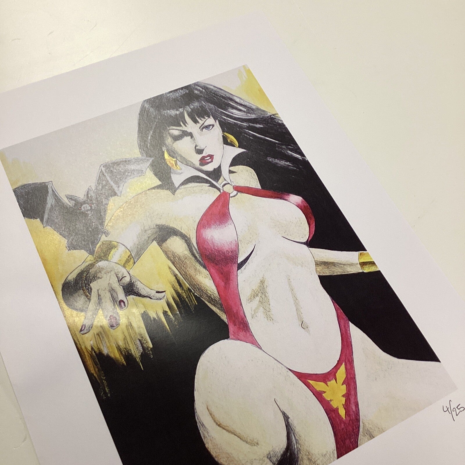 Vampirella Signed Art Print by Becky Knapp7