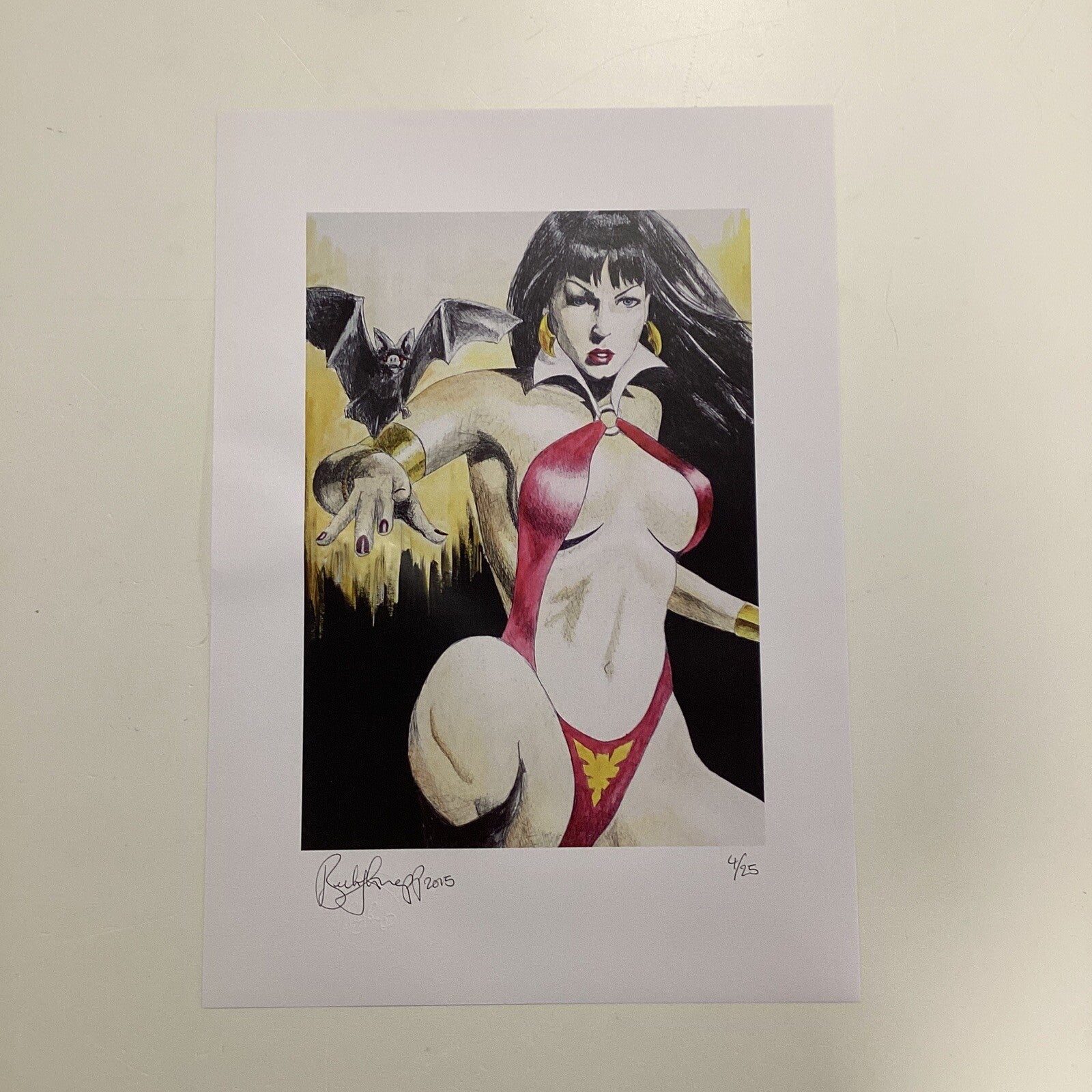 Vampirella Signed Art Print by Becky Knapp1