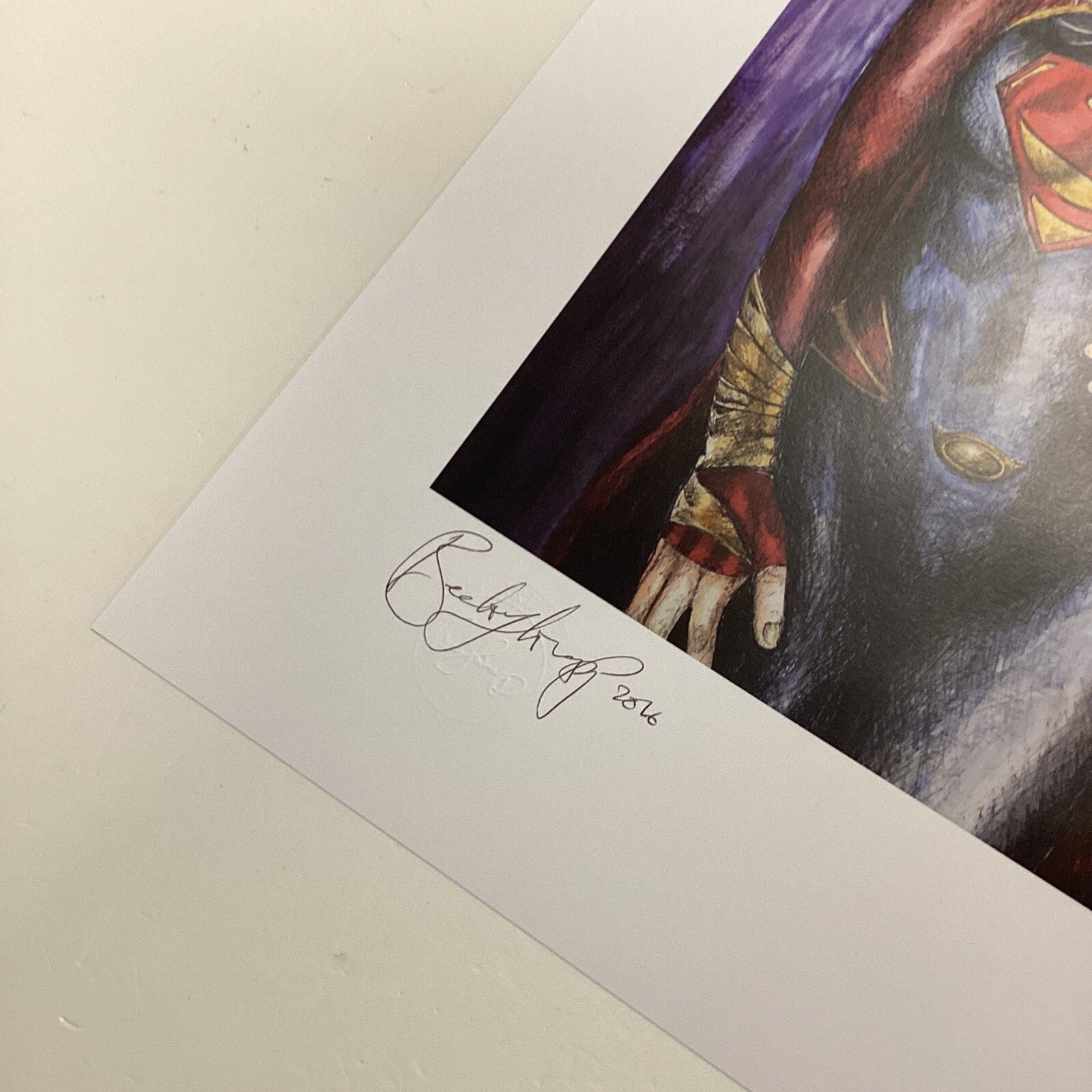 Super Girl Signed Art Print by Becky Knapp7