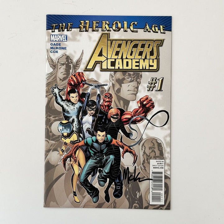 Avengers Academy #1 2010 NM  Signed by Mike McKone