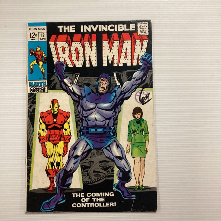 Invincible Iron Man #12 1969 VG+ 1st App Of The Controller *See Descripton