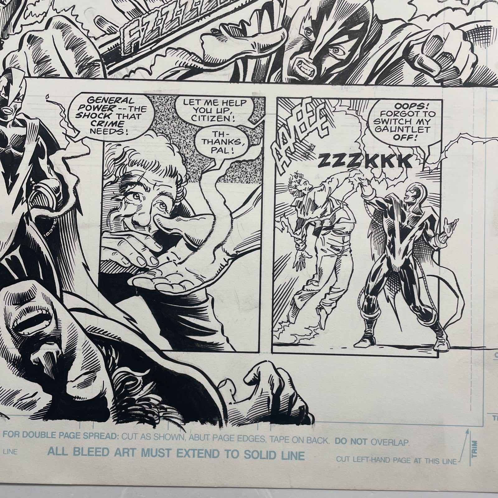 Lee Sullivan Original Art for Marvel's Robocop #9 Page 2 19908