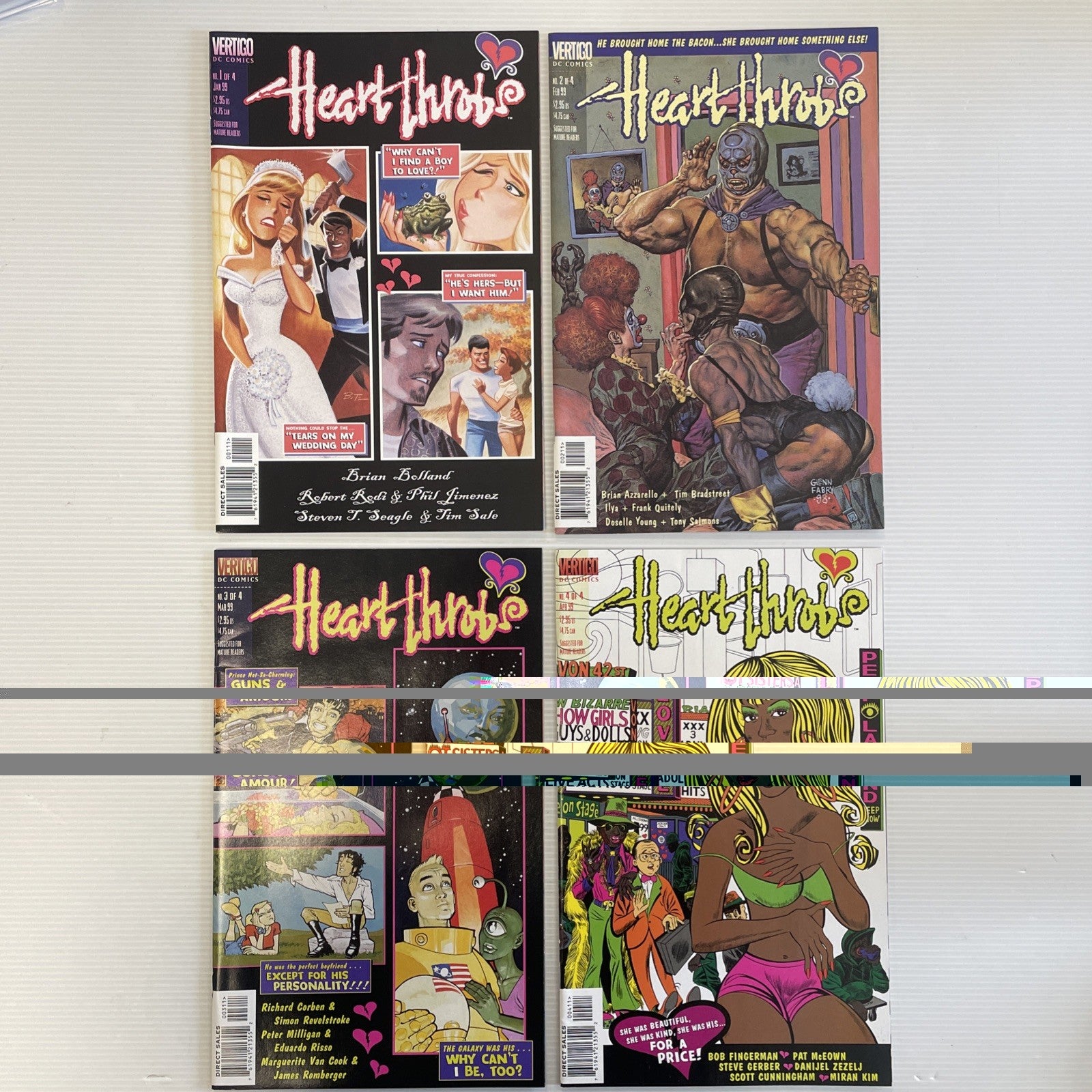 Heartthrobs #1-4 VF/NM Complete Set Brian Bolland Tim Sale0