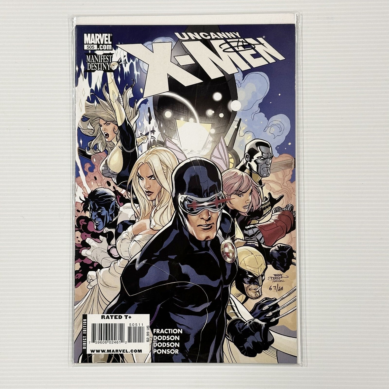 Uncanny X-Men #505 2009 NM Signed by Terry Dodson Dynamic Forces CoA 67/800