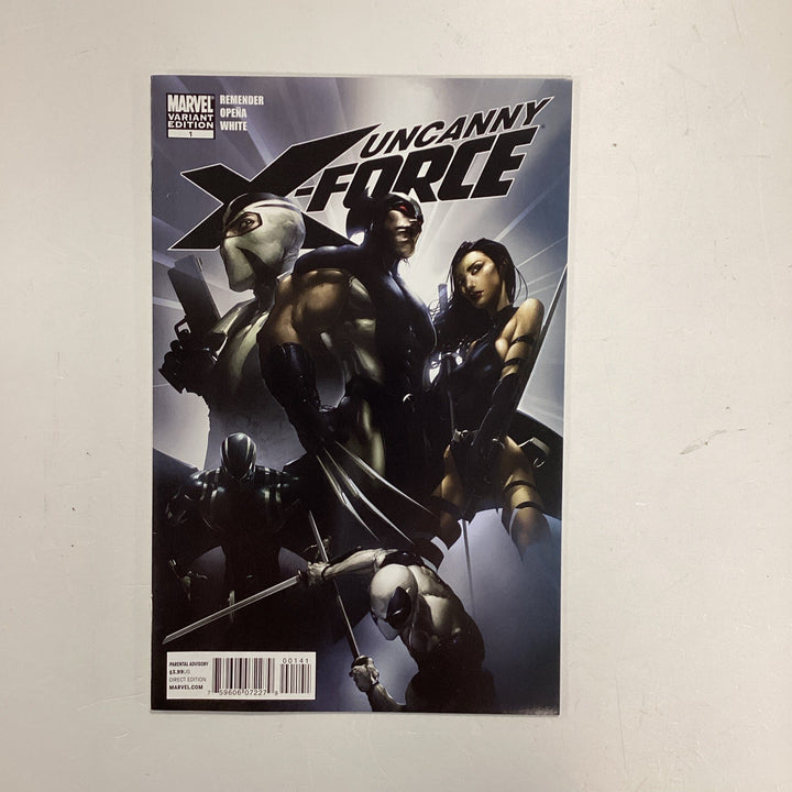 Uncanny X-Force #1 2010 VF/NM 1:25 Clayotn Crain Variant0