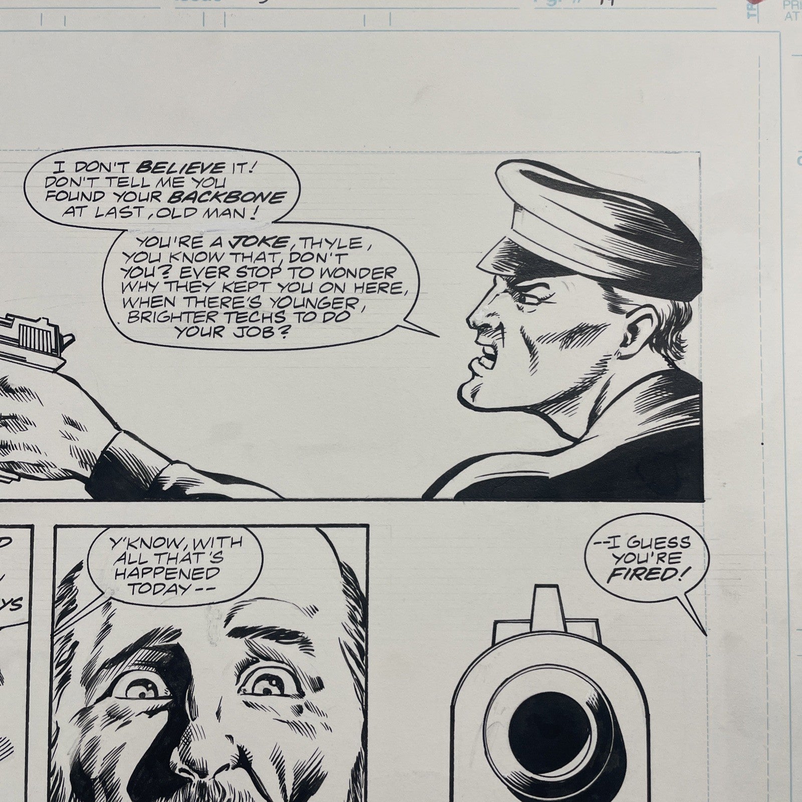 Lee Sullivan Original Art for Marvel's Robocop #13 Page 19 19915