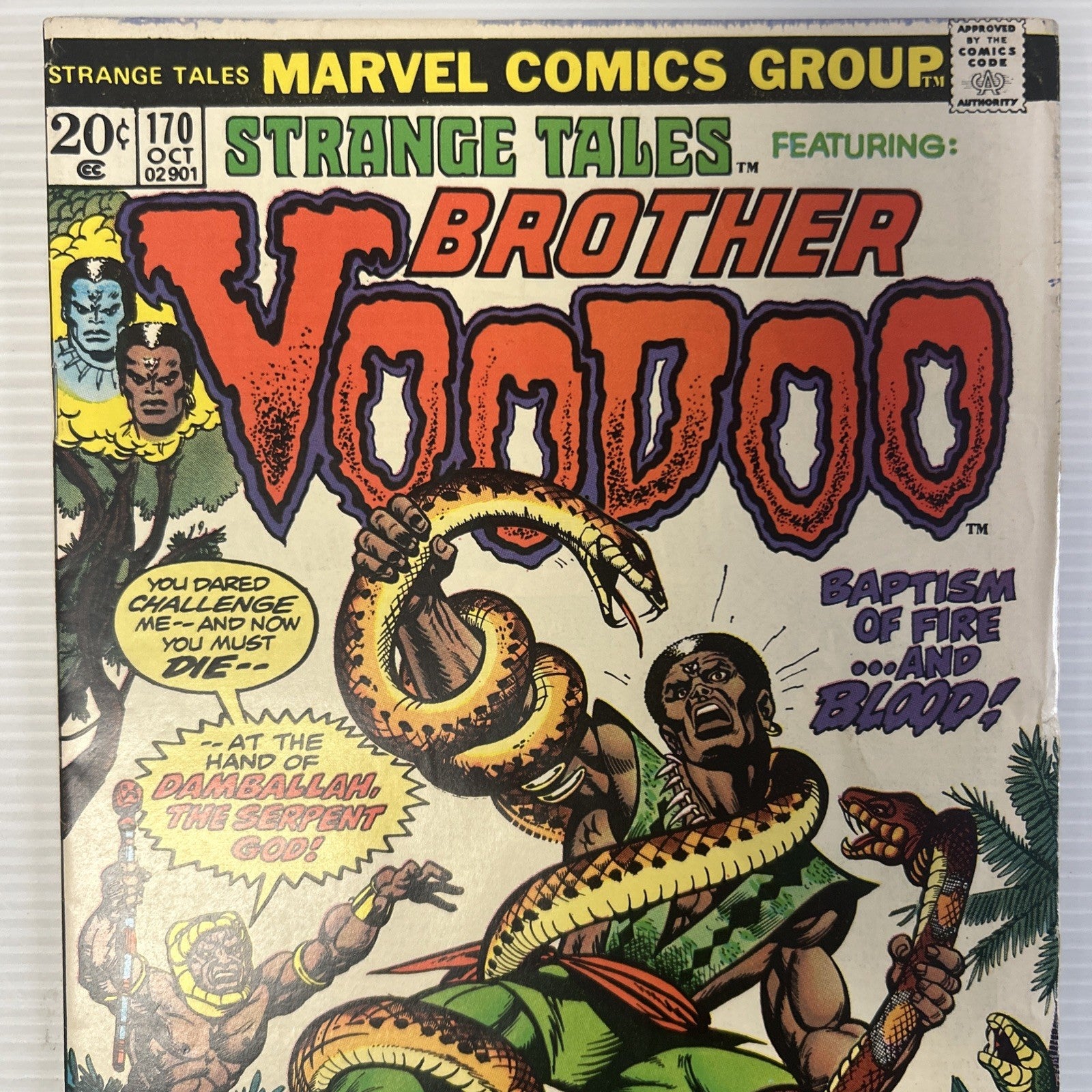Strange Tales #170 1973 FN 2nd Appearance of Brother Voodoo **Distributor spray1
