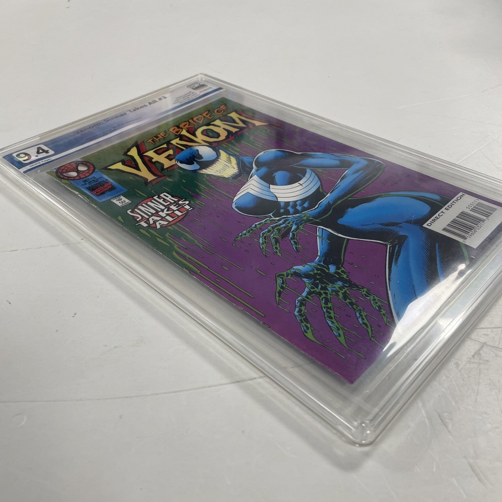 Venom Sinner Takes All #3 1995 CGC 9.4 1st Full Appearance of She-Venom1