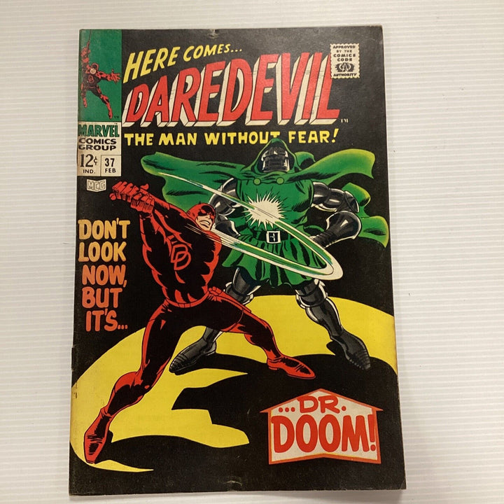 Daredevil #37 1968 GD/VG Doctor Doom App. *Cover detatched at bottom staple