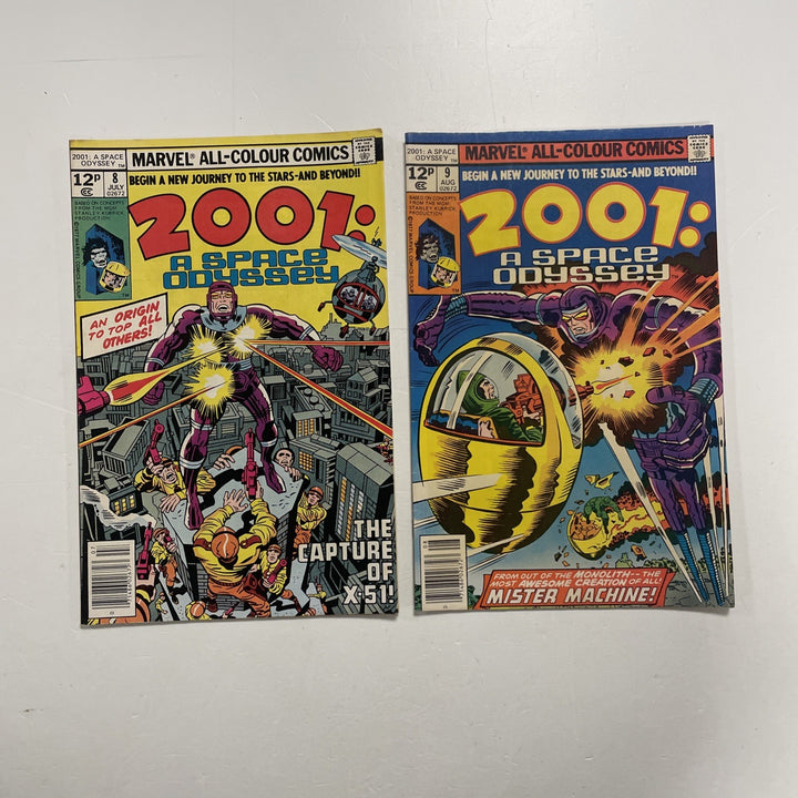 2001: A Space Odyssey #8 & #9 1977 VG/FN0