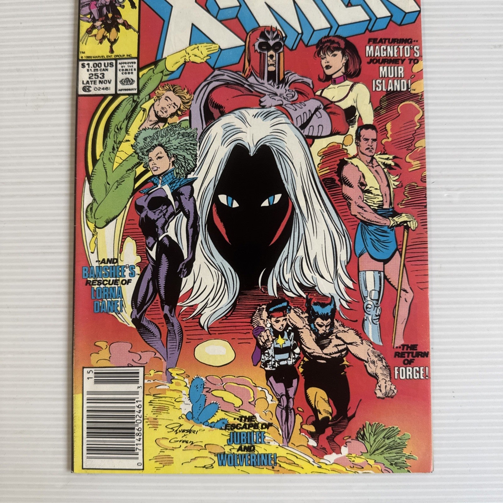 The Uncanny X-Men #253 1989 FN/VF Newsstand  Mark Jewelers MJ Variant2