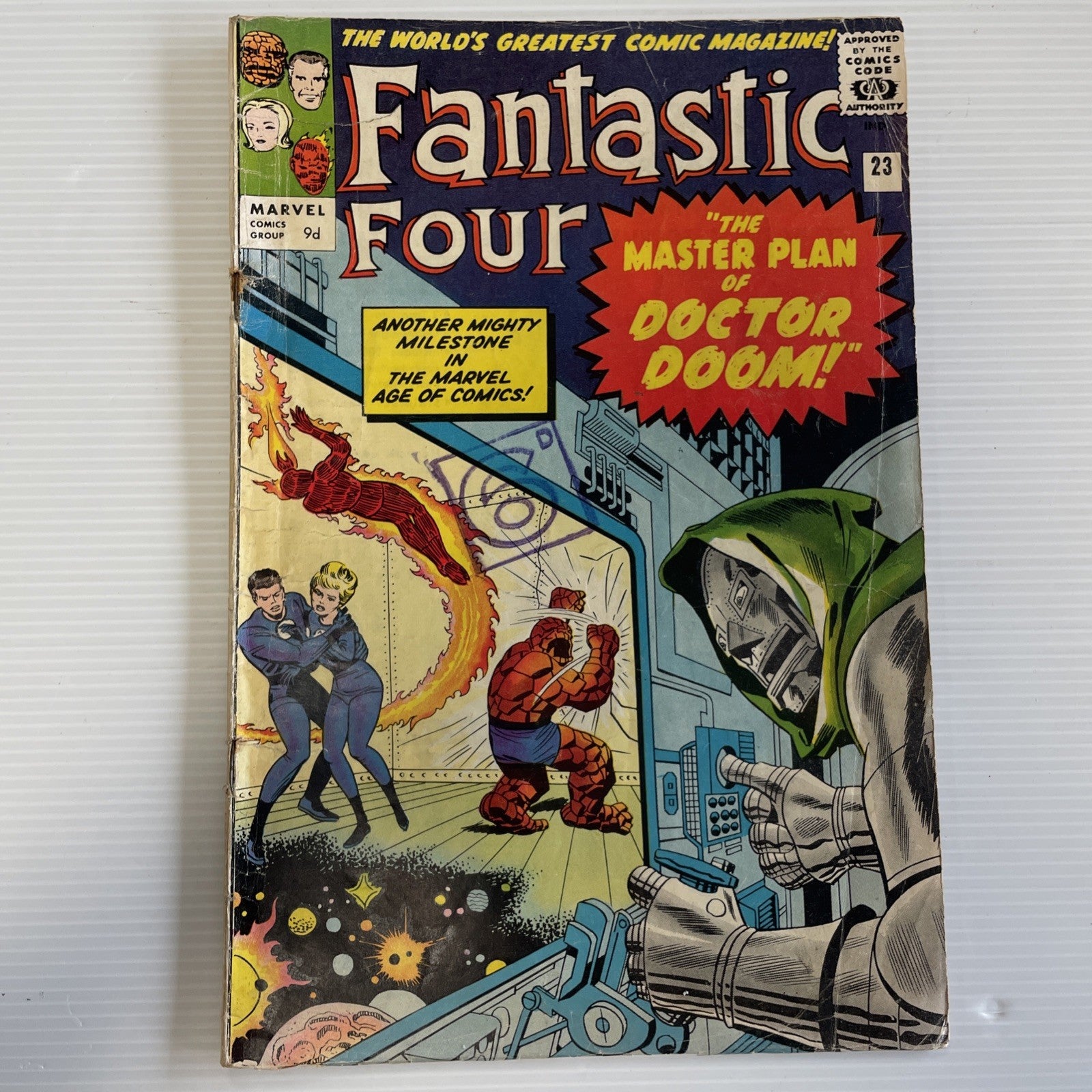 Fantastic Four #23 1964 GD+ Doctor Doom Appearance Pence Copy0