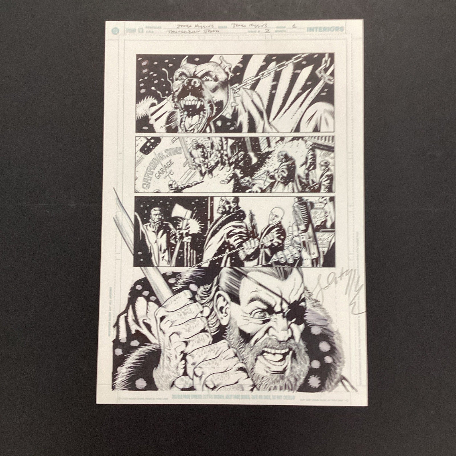 Original Artwork for Thunderbolt Jaxon #2 Page 1 By John Higgins 20060