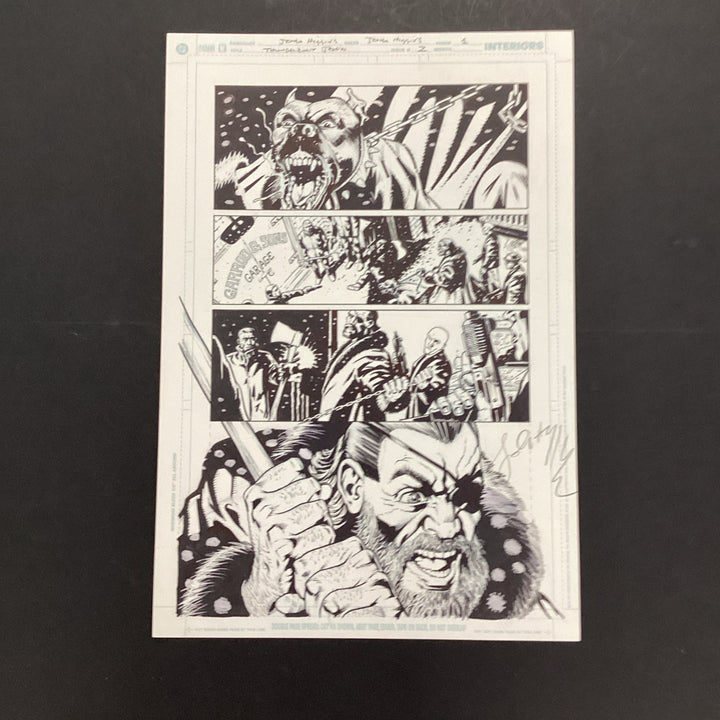 Original Artwork for Thunderbolt Jaxon #2 Page 1 By John Higgins 20060
