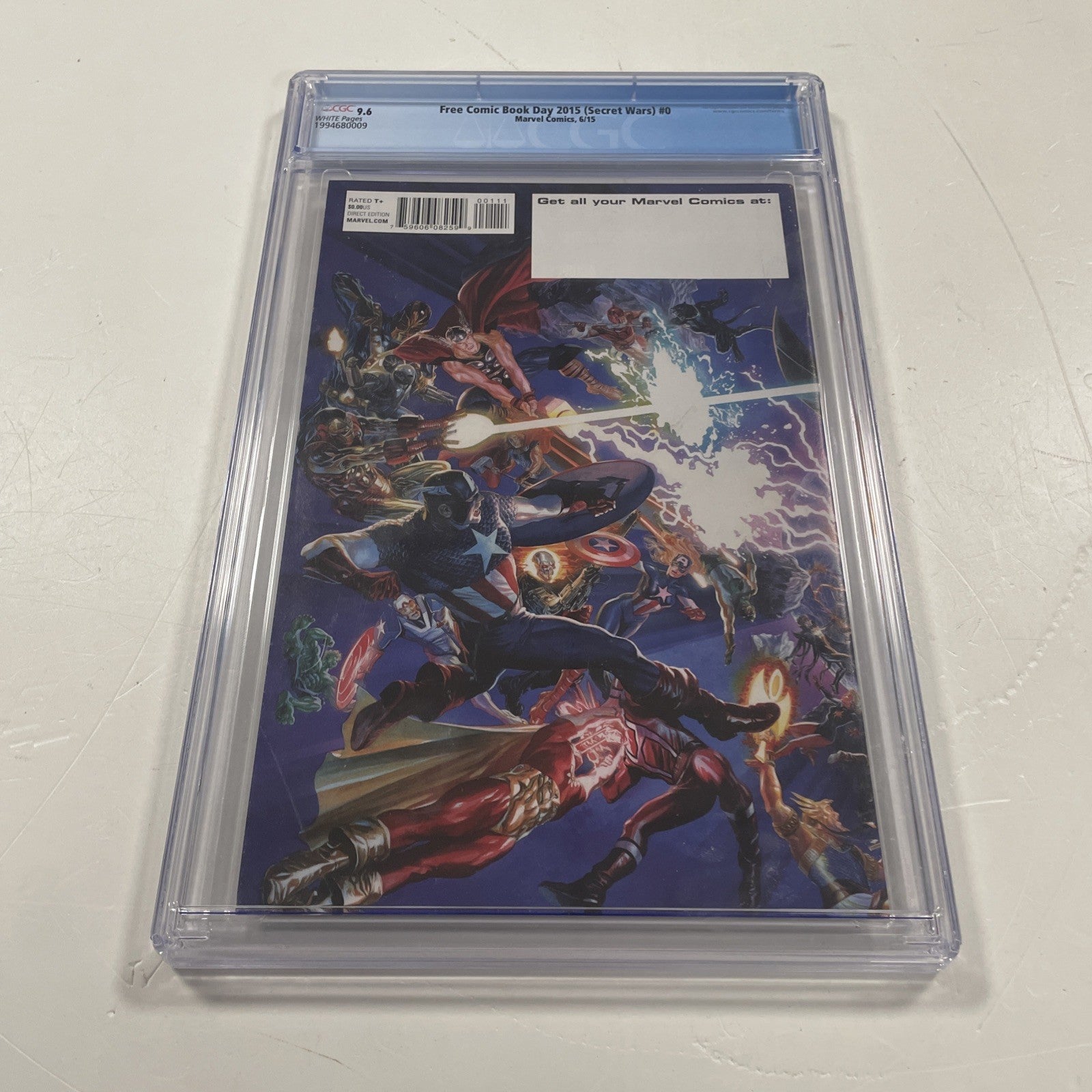 Free Comic Book Day Secret Wars #0 2015 CGC 9.6 **Scuff on top right of CGC Case8