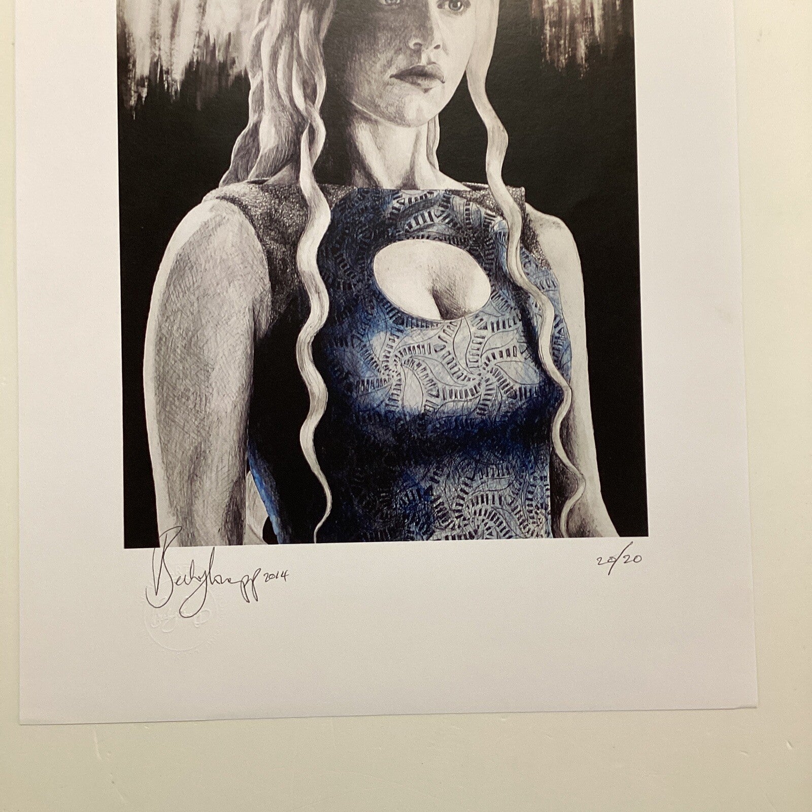 Daenerys Targaryen Signed Art Print by Becky Knapp2