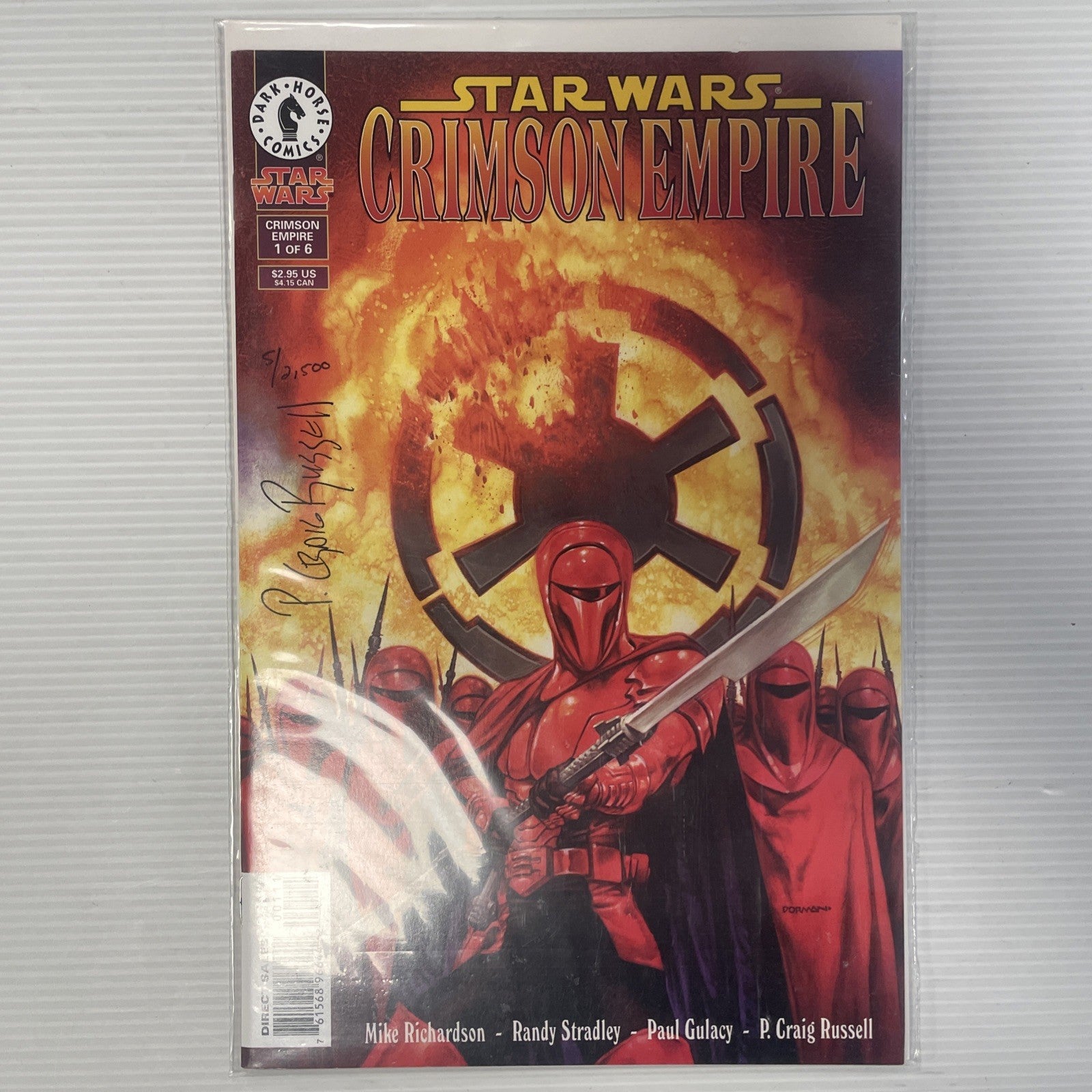 Star Wars Crimson Empire #1 1998 Signed P. Craig Russell DF CoA 5/25000