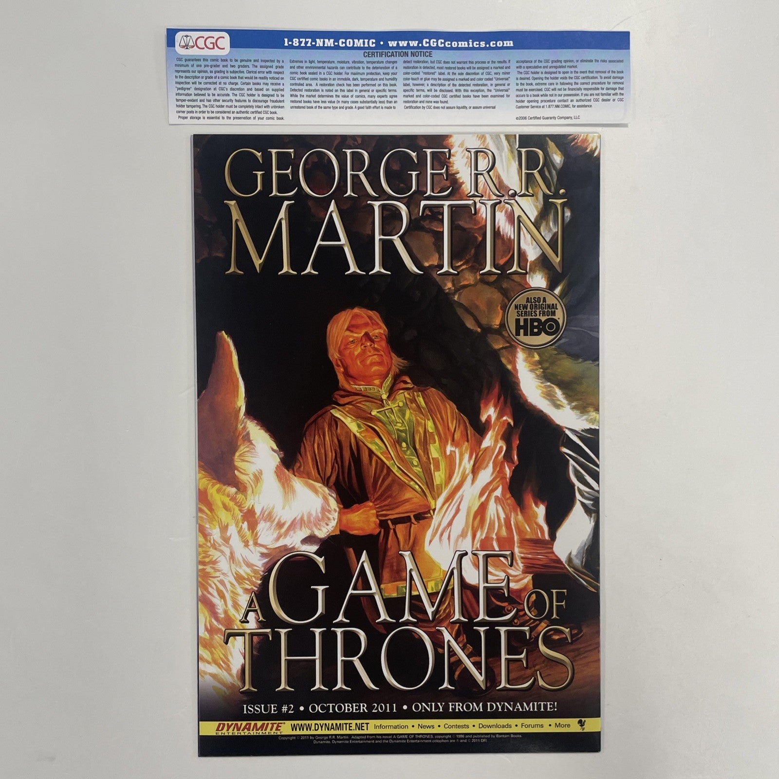 Game Of Thrones #1 2011 Dynamite **Previously graded CGC 9.64