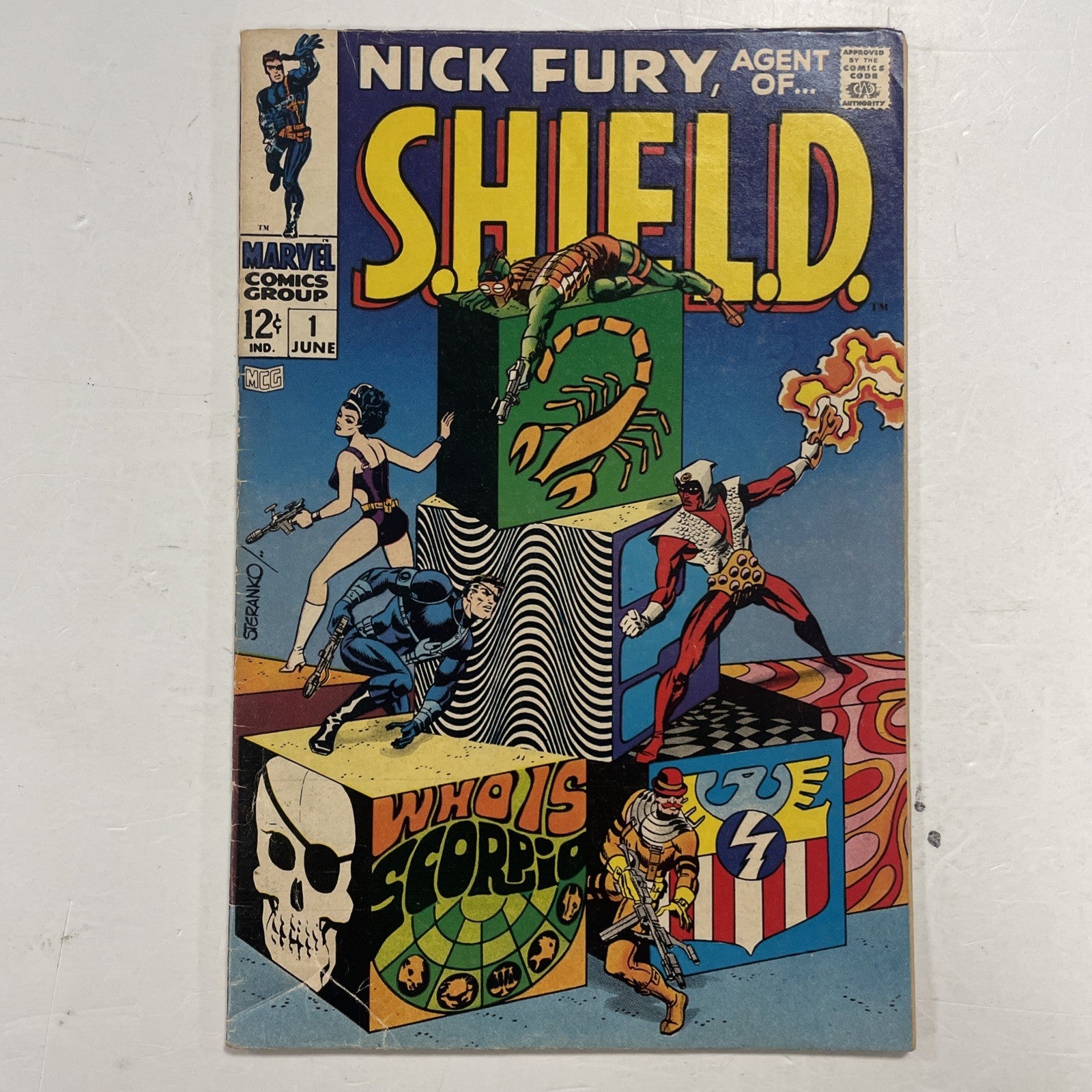 Nick Fury, Agent of S.H.I.E.L.D. #1 1968 VG 1st Appearance Scorpio Faint Pence0