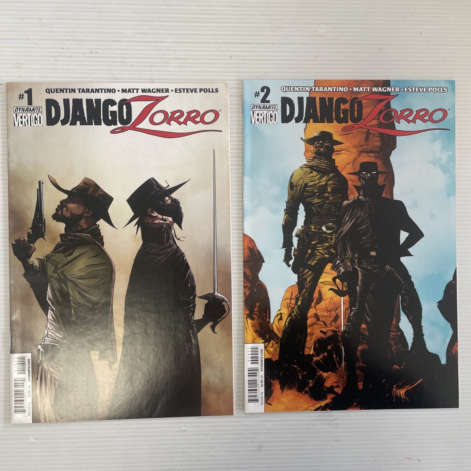 Django Zorro #1 & #2 2014 NM Tarantino, Wagner Jae Lee Dynamite0