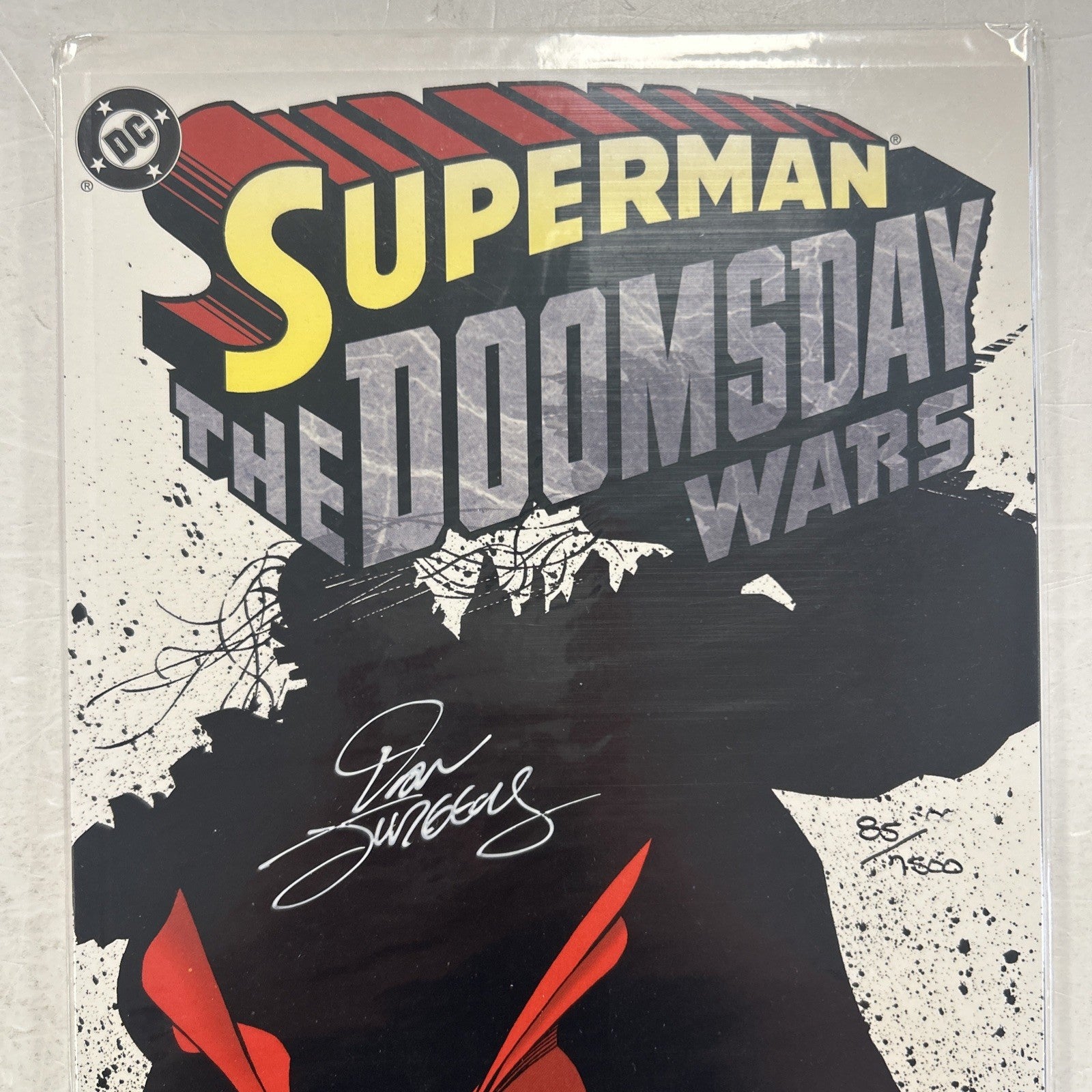 Superman Doomsday Wars Book 1 1998 Signed By Dan Jurgens 85/75001