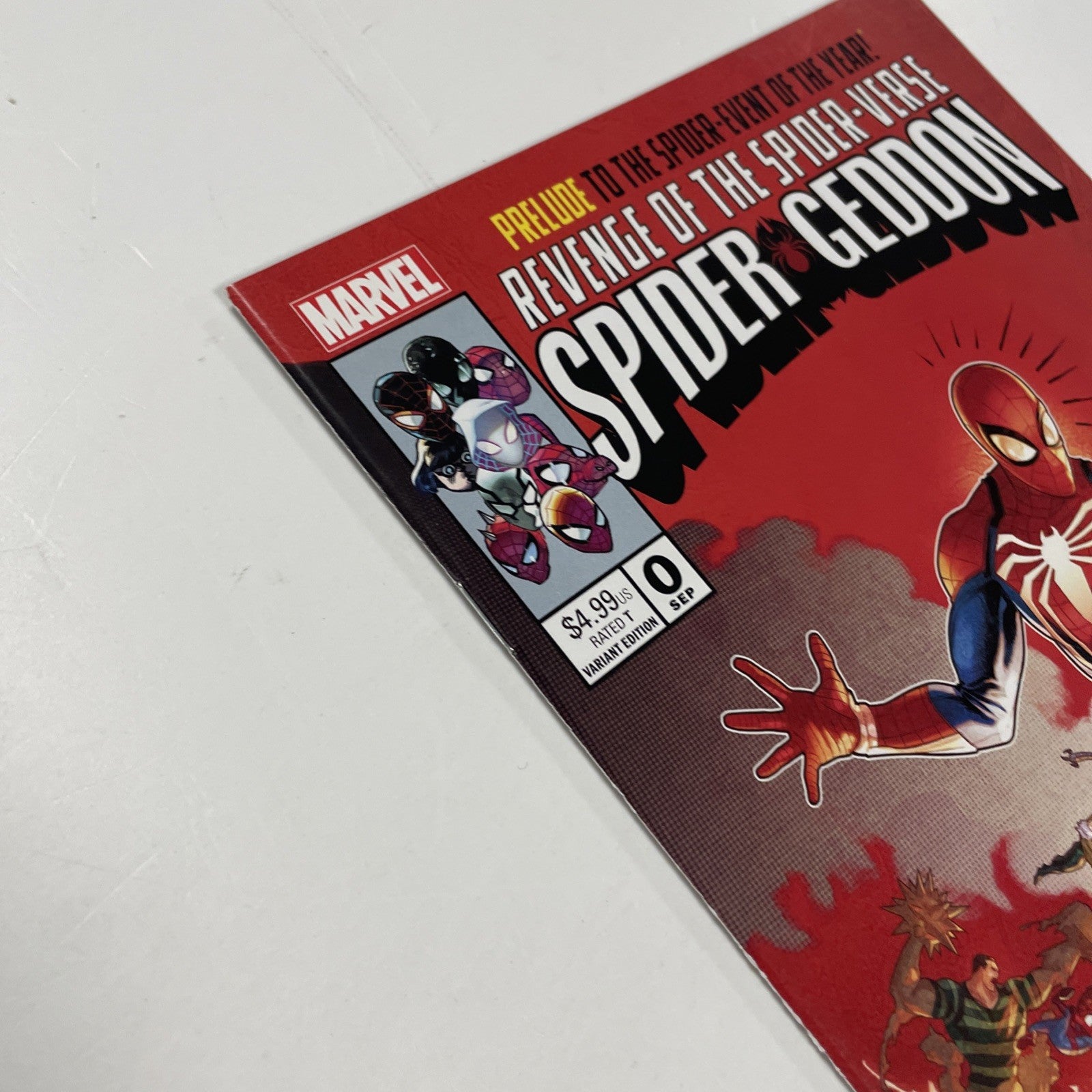 Spider-geddon #0 2018 NM Campbell Secret Wars #8 cover Homage Variant Edition5