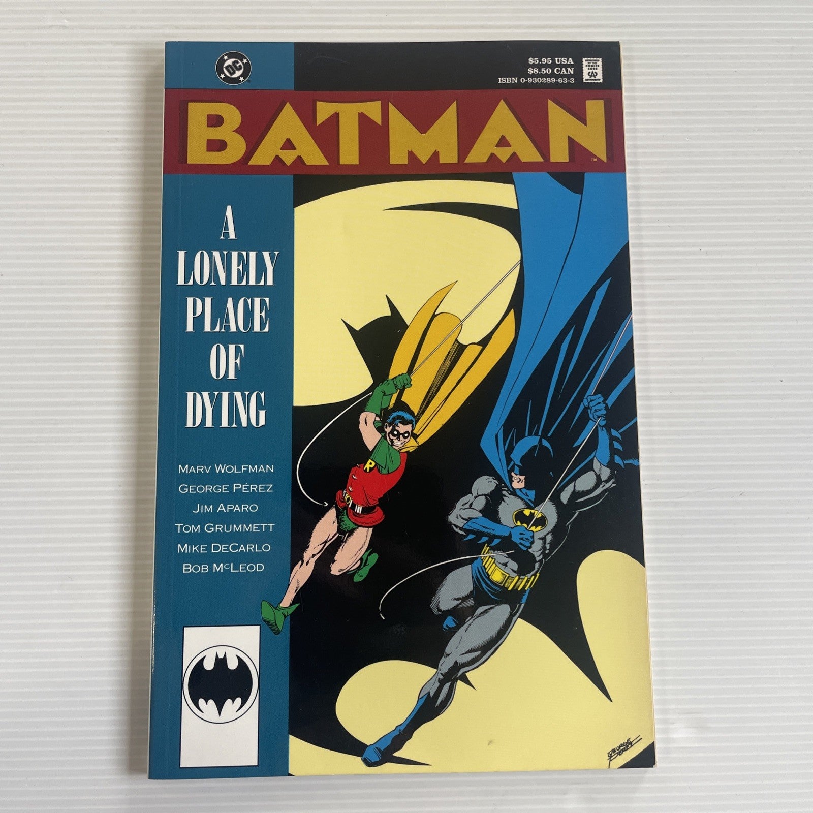 Batman A Lonely Place of Dying 1990 TPB Trade Paperback Graphic Novel0