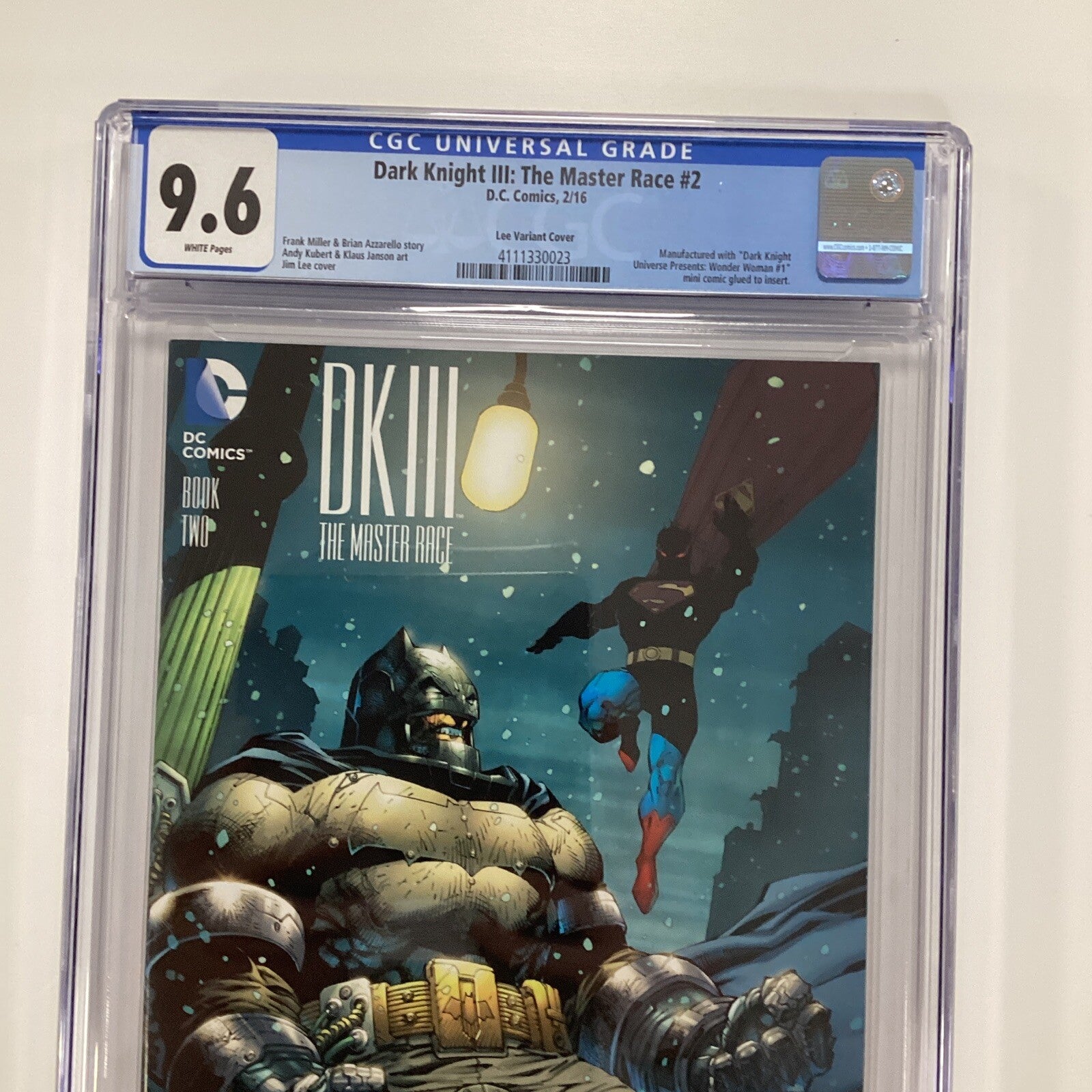Dark Knight III Master Race #2 2016 CGC 9.6 Jim Lee 1:500 Variant Cover1