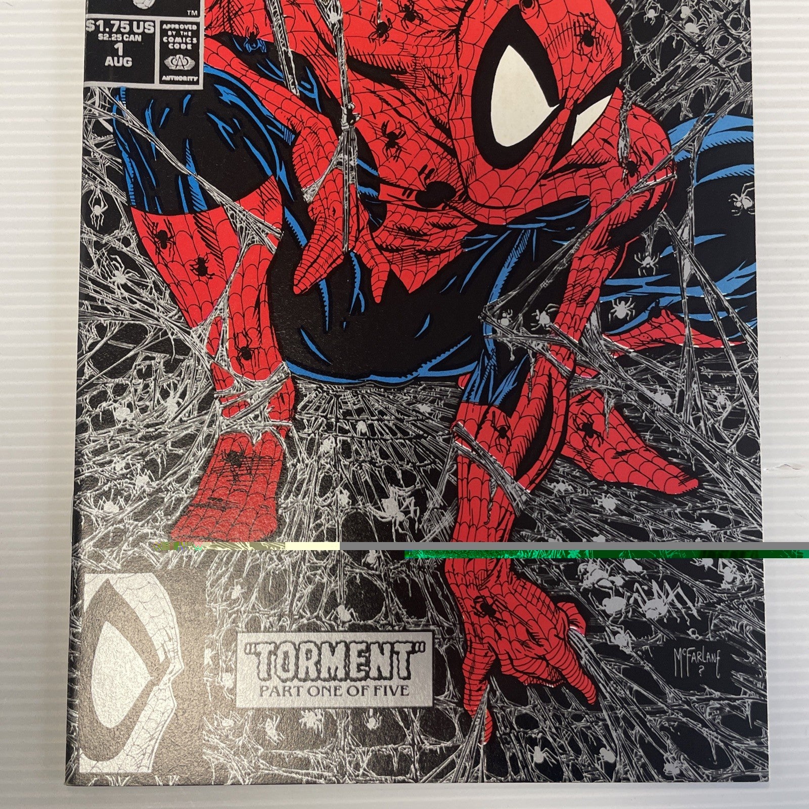 Spider-Man #1 1990 NM Silver Web Variant Todd McFarlane2