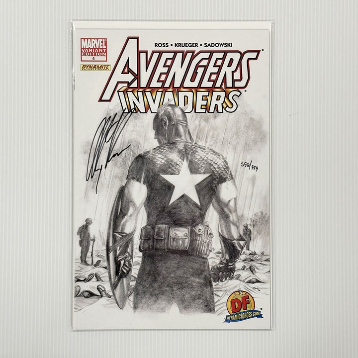Avengers/Invaders #4 Alex Ross Signed Dynamic Forces variant 598/9990