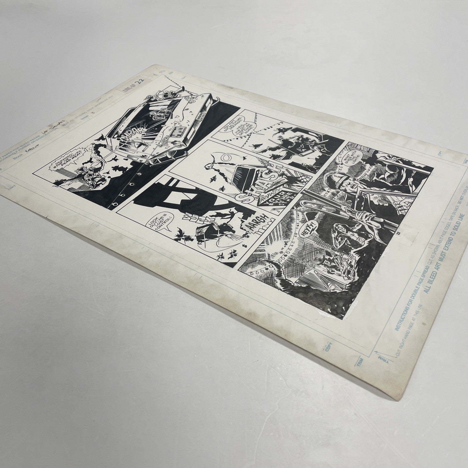 Lee Sullivan Original Art for Marvel's Robocop #8 Page 22 19903