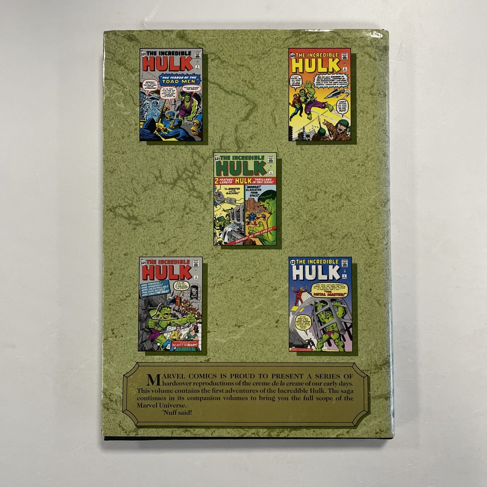 Marvel Masterworks Vol 8 Incredible Hulk #1-6 Stan Lee Jack Kirby (Hardback)4