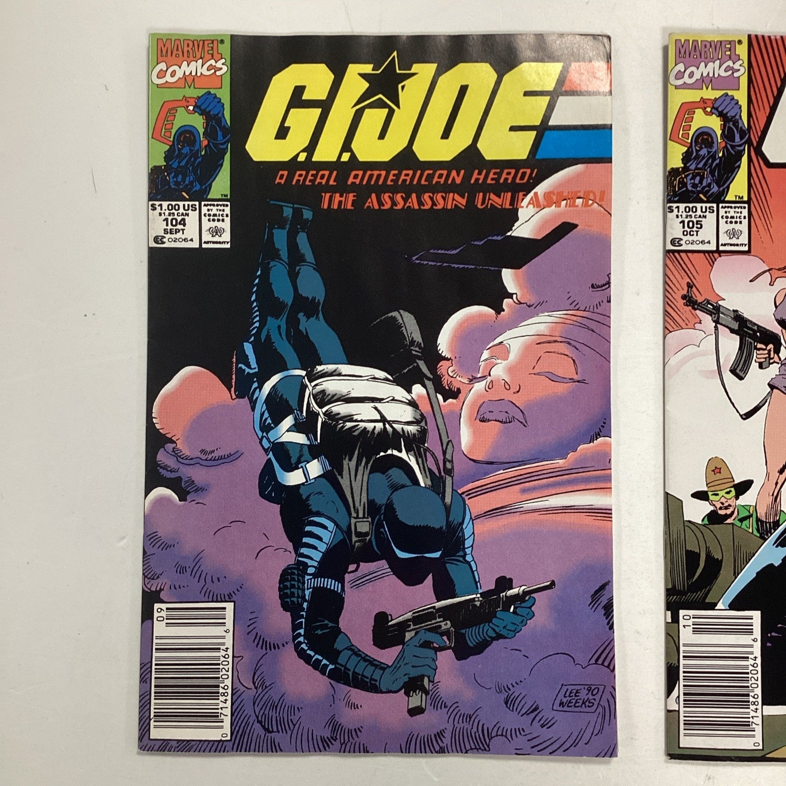 G.I. Joe #101-#106 1990 x6 Issues All Newsstand Copies4