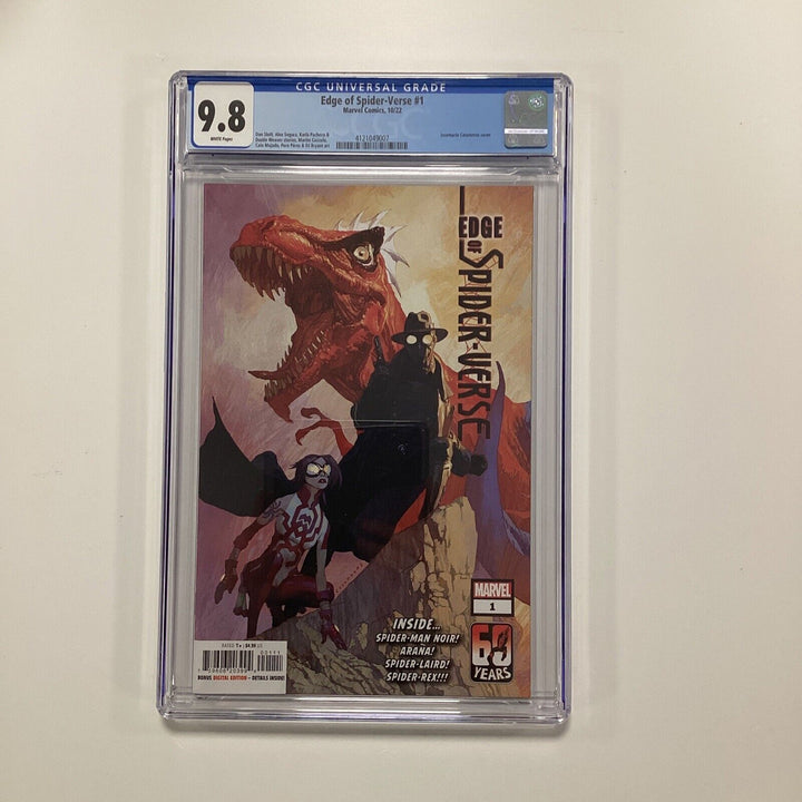 Edge Of Spider-verse #1 2022 CGC 9.8 1st Apps Spider-rex & Spider-laird