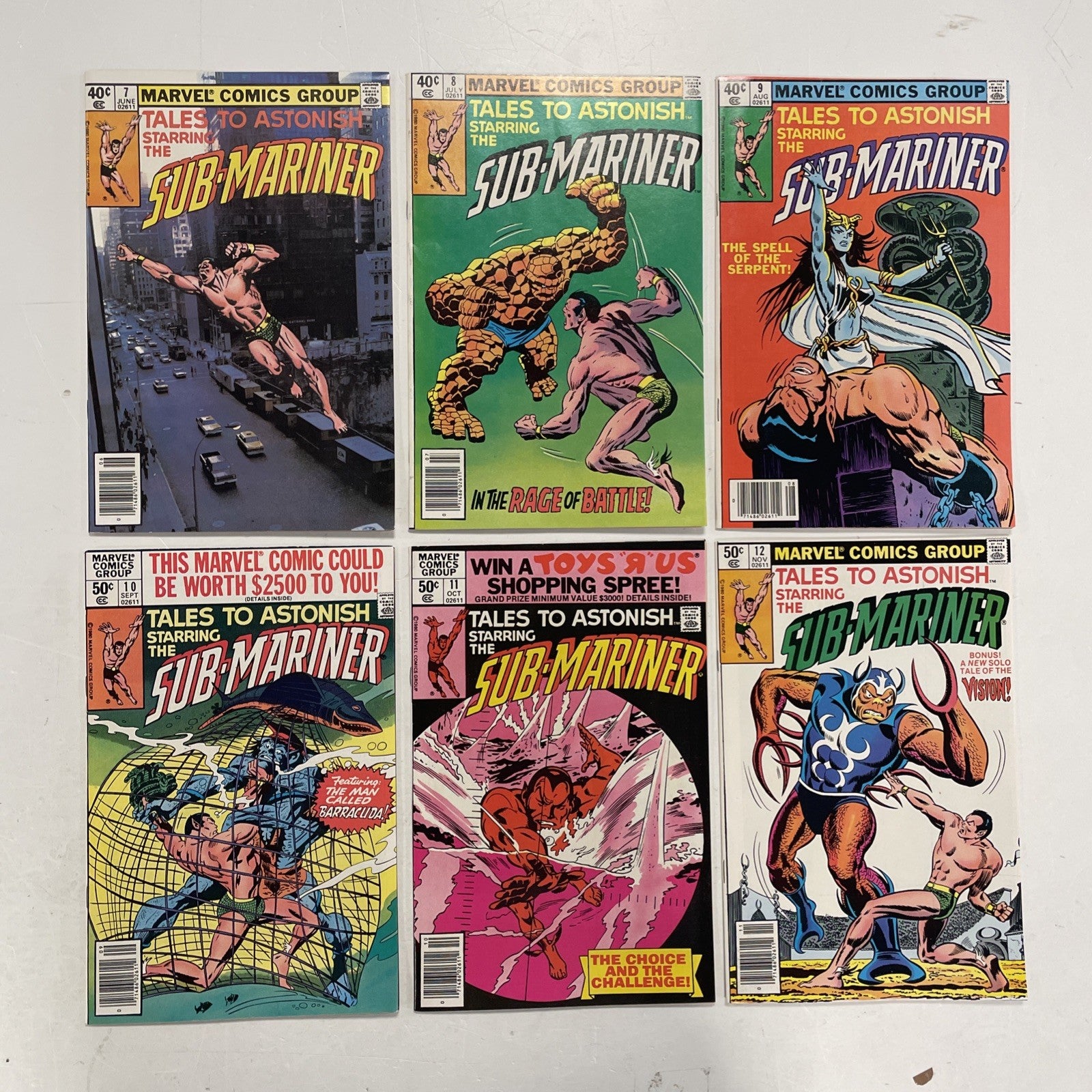 Tales to Astonish #1-24 1979 Complete Set Mostly High Grade Starring the Sub-Mar2