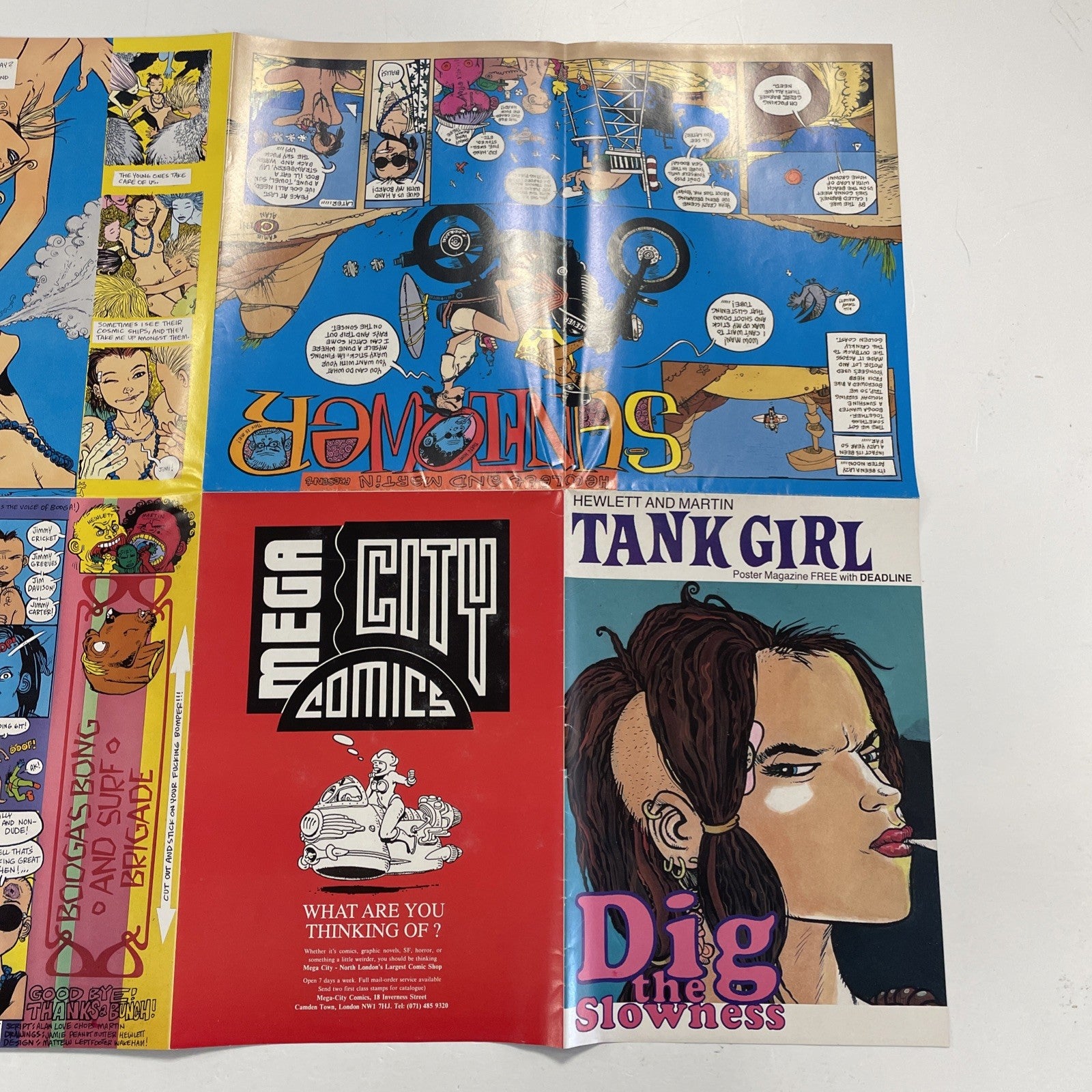 Deadline Magazine #33 1991 Tank Girl Poster Mag **no magazine6