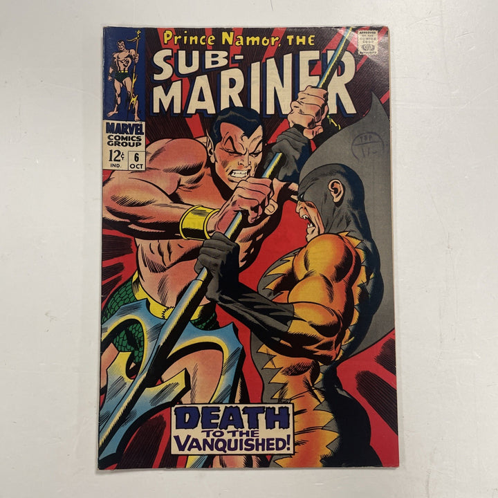 Sub-mariner #6 1968 VG/FN Pence Stamp0