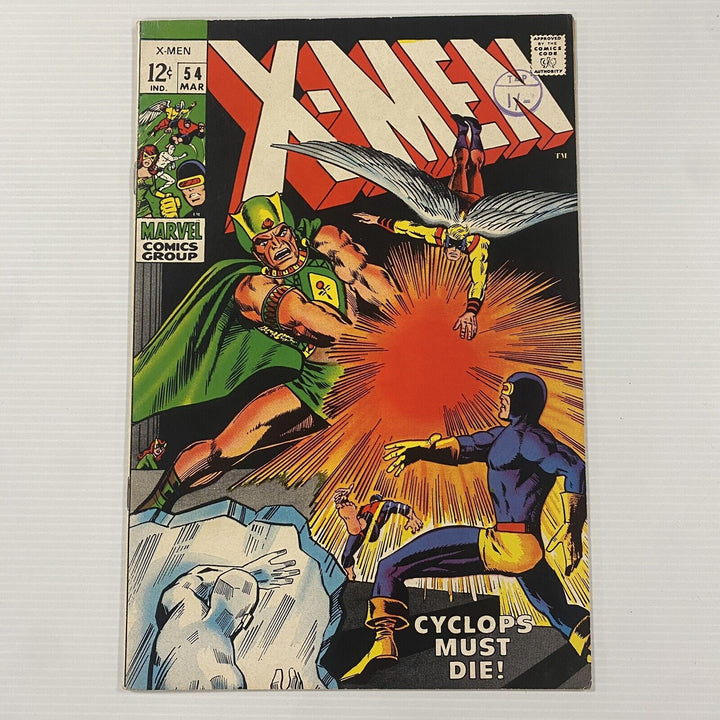 X-Men #54 1968 FN/VF Cent Copy Pence Stamp 1st Alex Summers