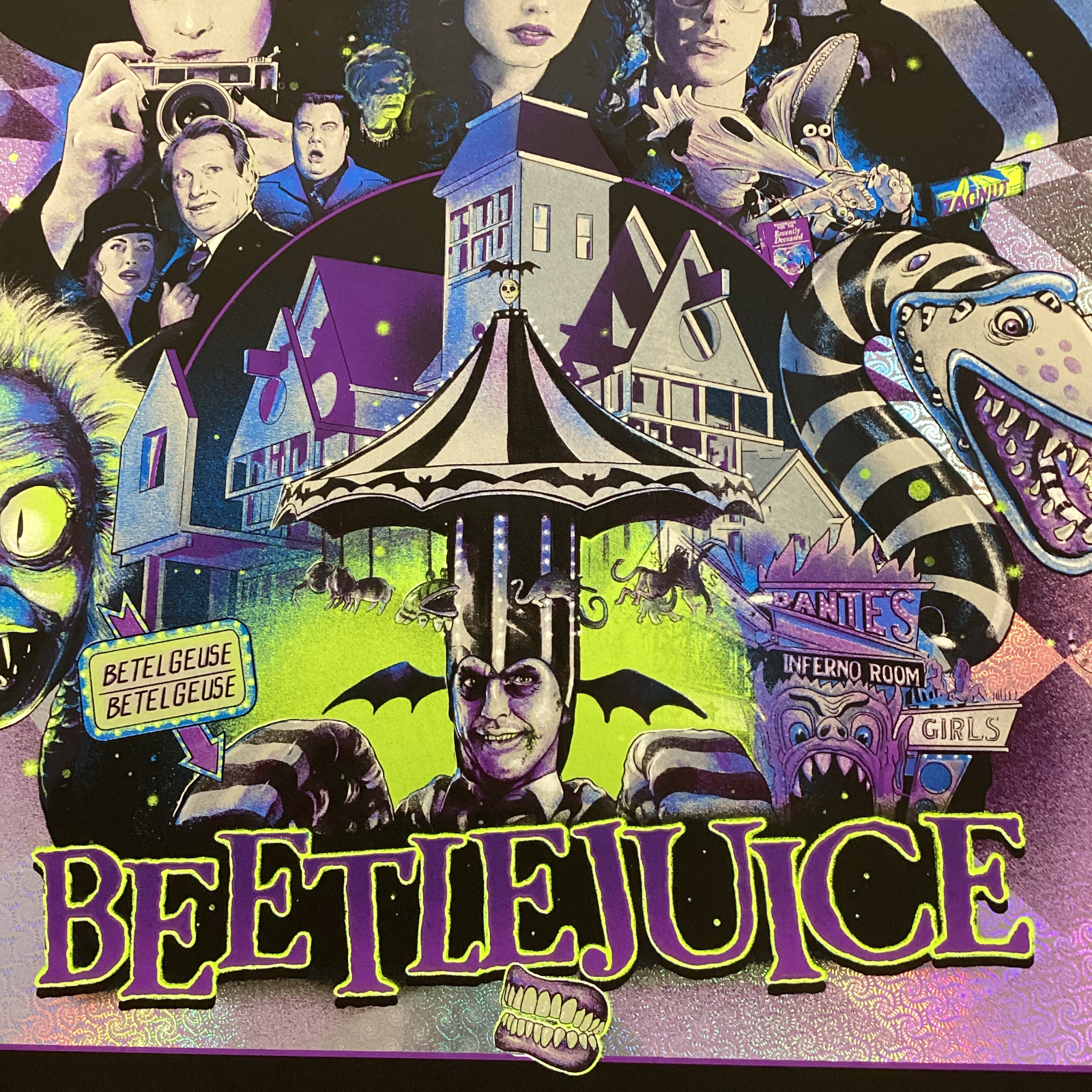 Beetlejuice Alternate Movie Poster by Vance Kelly Holofoil 1/13