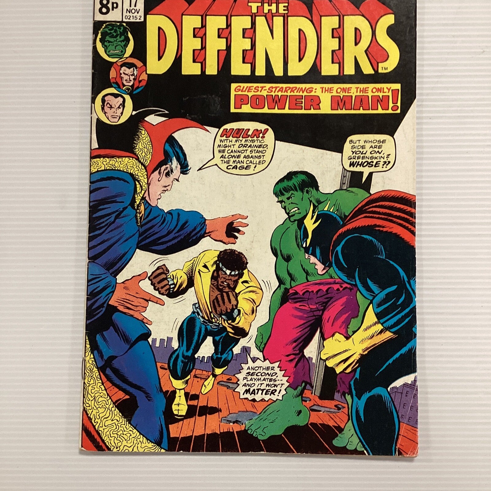 Defenders #17 1974 VG/FN 1st Cameo Appearance of Wrecking Crew Pence Copy2